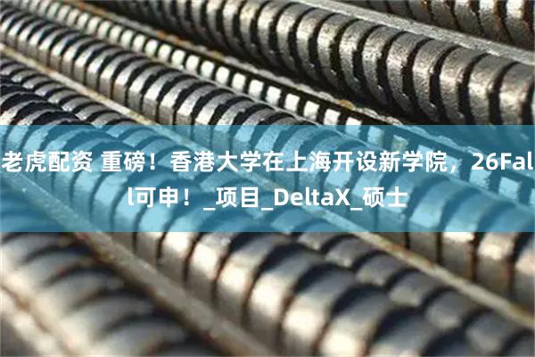 老虎配资 重磅！香港大学在上海开设新学院，26Fall可申！_项目_DeltaX_硕士